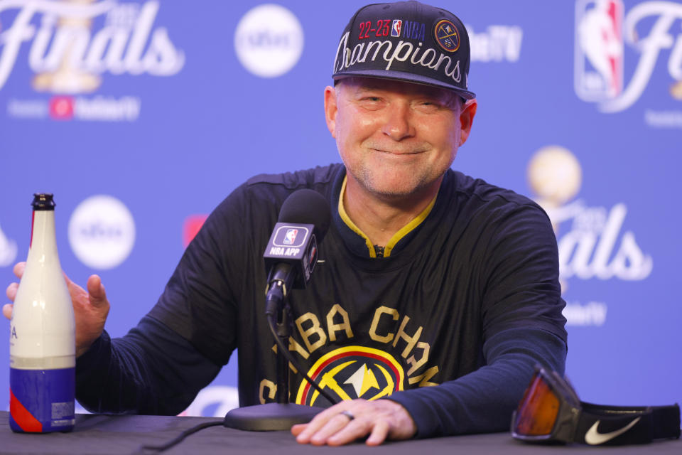 丹佛金塊總教練Michael Malone。（Photo by Justin Edmonds/Getty Images）