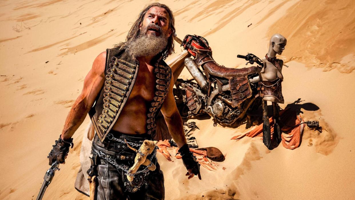  Chris Hemsworth as Dementus in "Furiosa: A Mad Max Saga". 