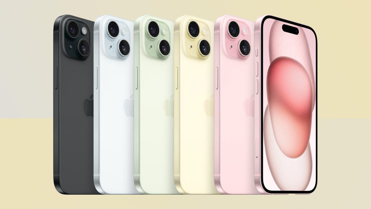  IPhone 15 colours. 