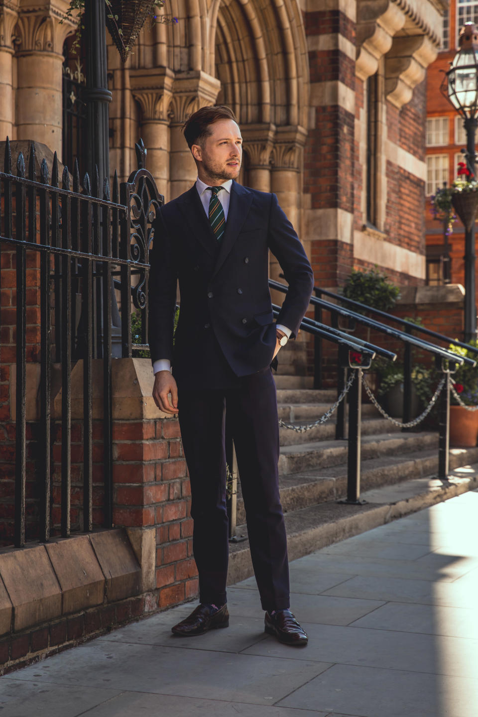 “Taking over a tailoring company in the middle of COVID[-19] when nobody’s wearing suits and there are very little events, it was basically taking the company at zero and then building up to now,” said Alexander Dickinson. - Credit: Courtesy of Henry Herbert