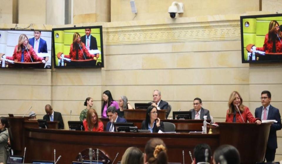 Senado con plenaria de reforma pensional. Foto: Senado de la República