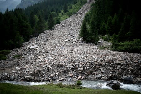 The Wider Image: Scientists race to read Austria's melting climate archive