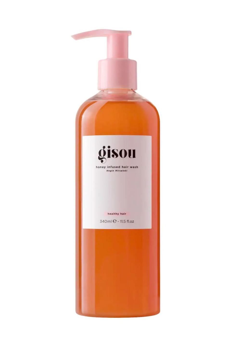 9) Gisou Honey Infused Hair Wash Shampoo
