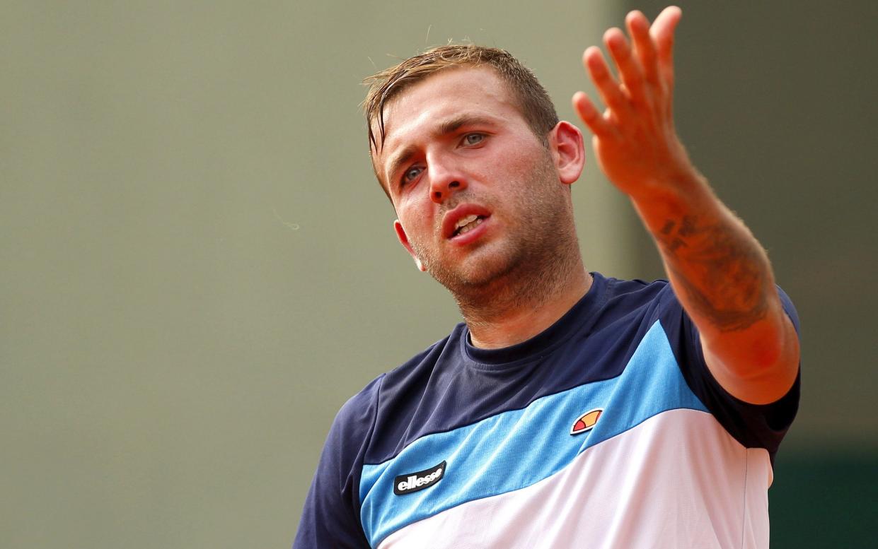 Dan Evans announced he tested positive for cocaine in April - Rex Features