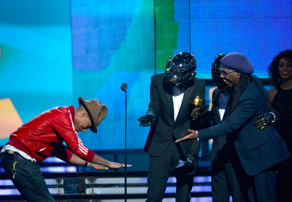 Pharrell hat Daft Punk Grammys bow down