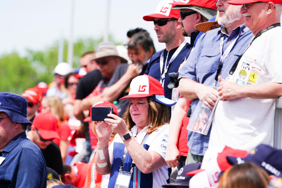 Quick, before he reaches turn five: Lance Stroll fans get a rare photo of their boy in action at the 2018 Canadian Grand Prix