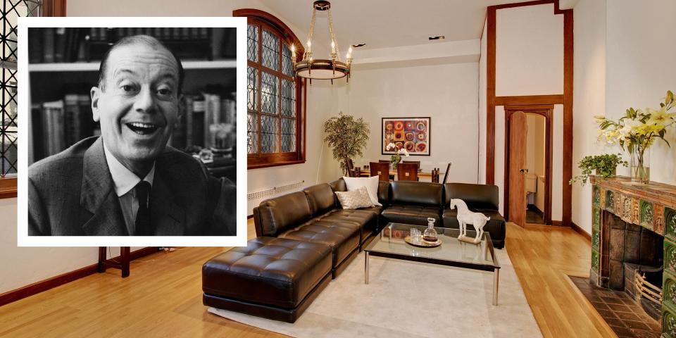 <p>Music legend Cole Porter once lived in a four-story townhouse tucked behind a gate in the Murray Hill neighborhood of New York City. Known as Sniffen Court, the mews has also been home to stars like Lenny Kravitz and Claudia Schiffer. Scroll down to see inside Porter's home, which recently sold for $4.8 million.</p>