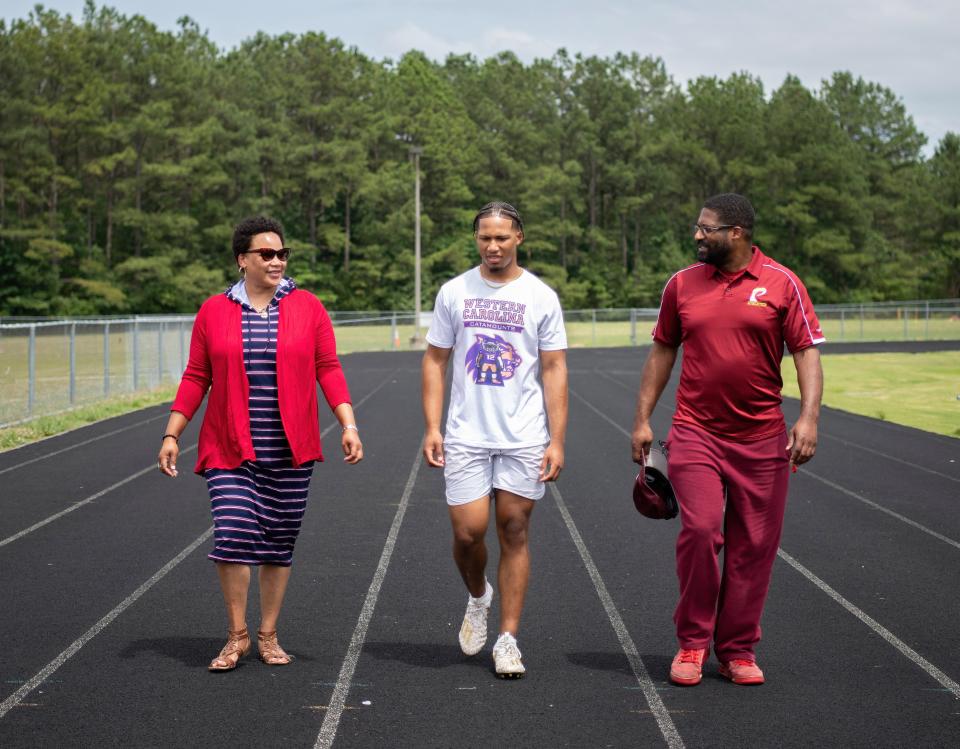 A family stroll.