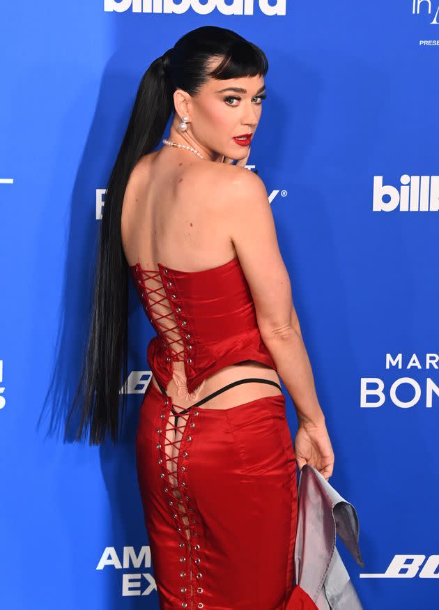 Katy Perry attends the 2024 Billboard Women in Music at Inglewood, California's YouTube Theater on March 6.