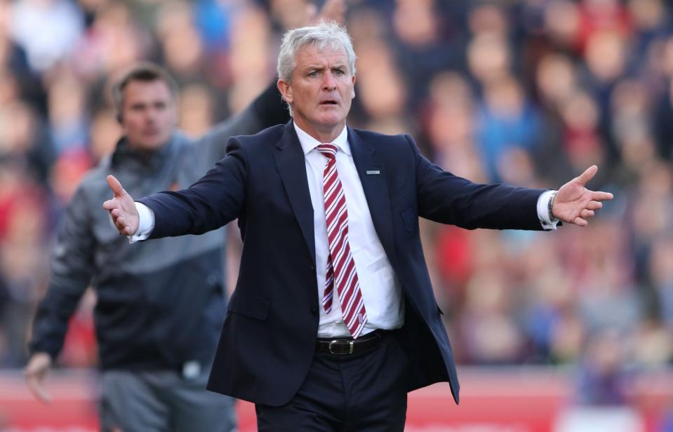 How can Mark Hughes overcome the Eagles?