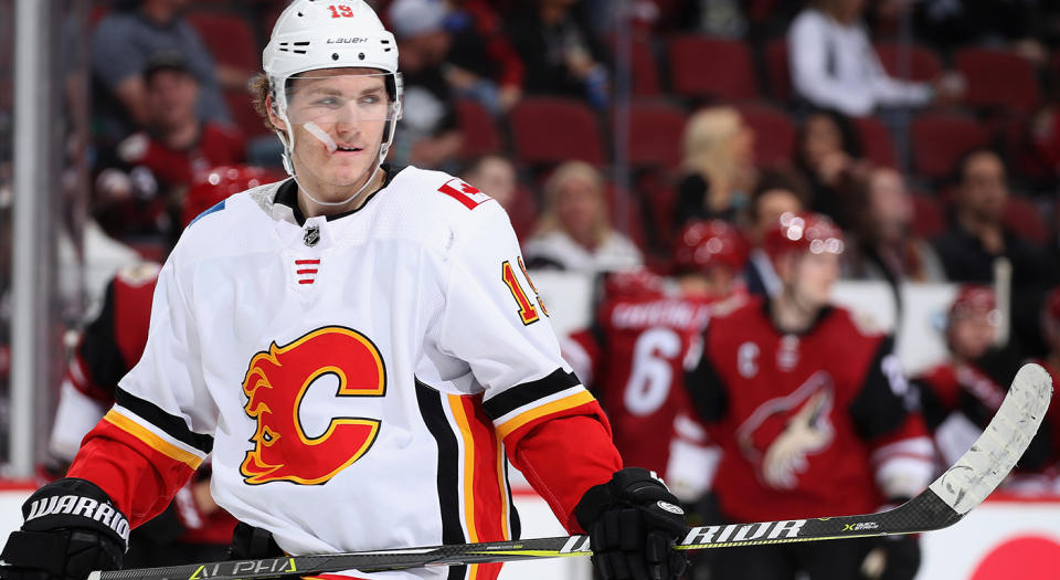 Calgary plans on inking Tkachuk to a contract before the end of the summer. (Getty)