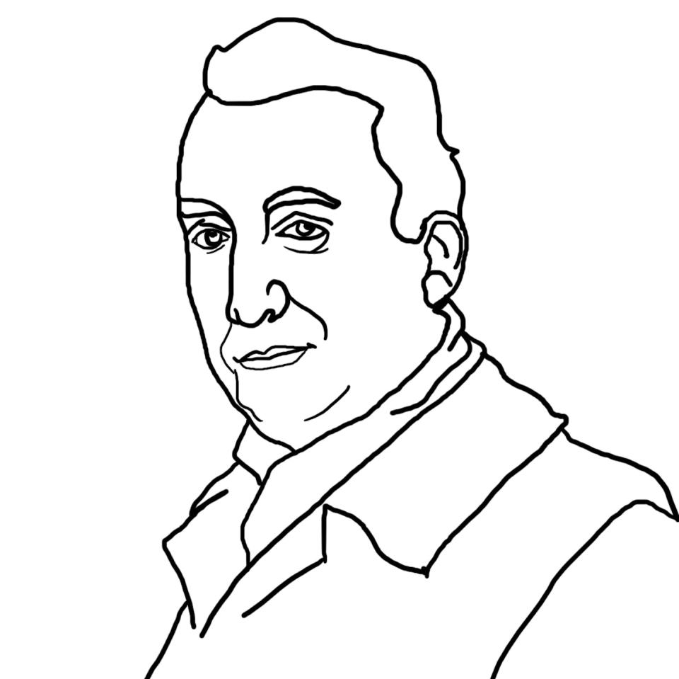Dibujo de Roland Barthes. <a href="https://commons.wikimedia.org/wiki/File:Roland_Barthes.jpg" rel="nofollow noopener" target="_blank" data-ylk="slk:Jahan98 / Wikimedia Commons;elm:context_link;itc:0;sec:content-canvas" class="link ">Jahan98 / Wikimedia Commons</a>, <a href="http://creativecommons.org/licenses/by-sa/4.0/" rel="nofollow noopener" target="_blank" data-ylk="slk:CC BY-SA;elm:context_link;itc:0;sec:content-canvas" class="link ">CC BY-SA</a>