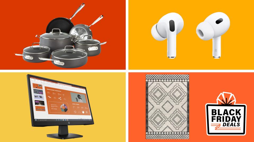 Amazon has plenty of early Black Friday deals on cookware, earbuds, rugs and more.