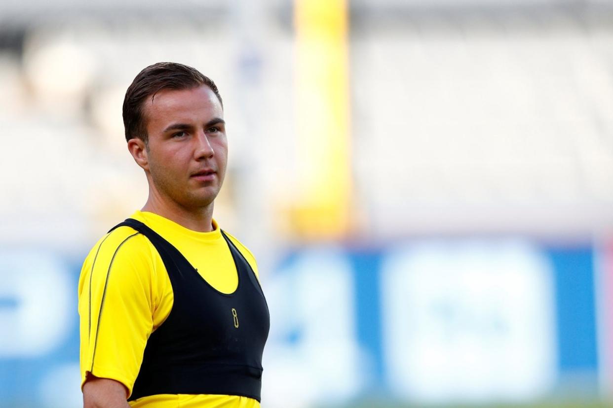 Staying put: Mario Gotze: REUTERS