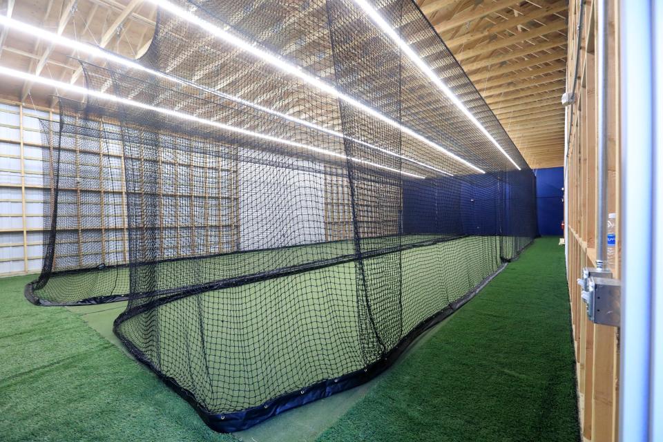 The new batting tunnel at Heritage Financial Park on March 21, 2023. The building is part of the facility upgrades to the park, formerly known as Dutchess Stadium. 