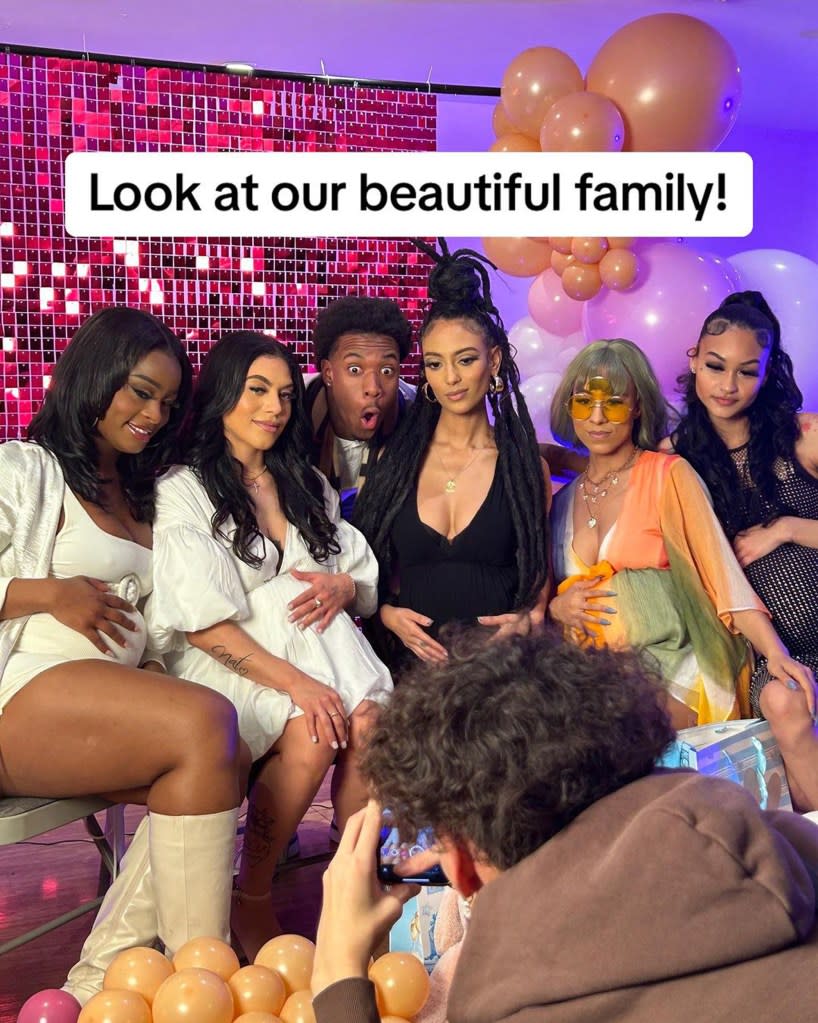 “Look at our beautiful family!” she captioned one of the photos. “We love our Baby Daddy! We will not ruin our babies lives! Our families have accepted this!” lizzyashmusic/Instagram