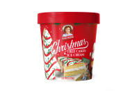 <p><a href="https://www.littledebbie.com/www" rel="nofollow noopener" target="_blank" data-ylk="slk:Little Debbie;elm:context_link;itc:0;sec:content-canvas" class="link ">Little Debbie</a> Christmas Tree Cakes Ice Cream is coming to stores near you on Nov. 1. The limited-edition ice cream will be available exclusively at <a href="https://www.walmart.com/c/kp/little-debbie-snacks" rel="nofollow noopener" target="_blank" data-ylk="slk:Walmart;elm:context_link;itc:0;sec:content-canvas" class="link ">Walmart</a>. The vanilla-based ice cream combines gold cake chunks, green sprinkles and red icing, just like the decor on the original beloved cakes. The cake chunks might not be shaped like the iconic tree cakes but the price may give fans some extra cheer — each pint of the frozen treat costs $2.50.</p>