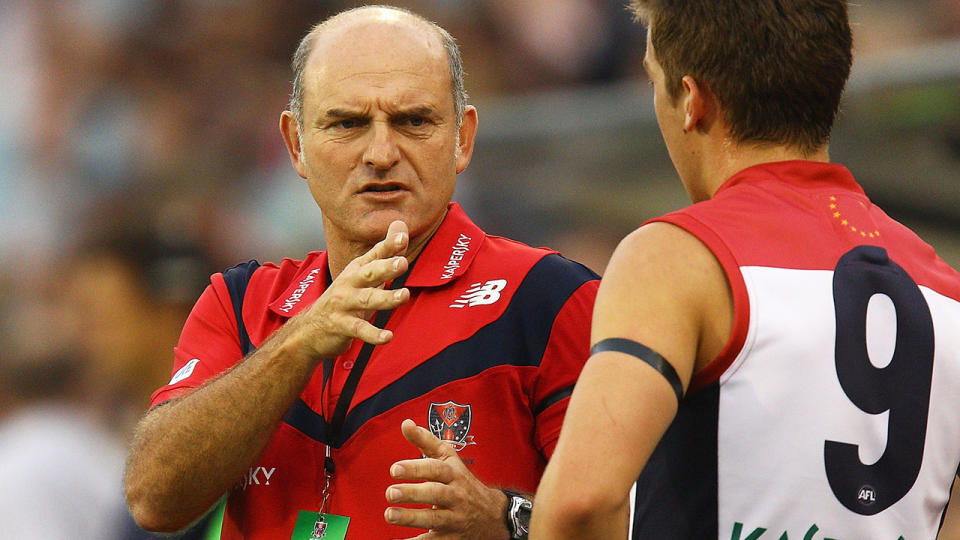 Melbourne Demons coach Dean Bailey in 2011. (Photo by Quinn Rooney/Getty Images)