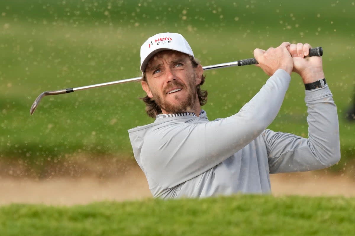 Tommy Fleetwood’s team trail by two points (Kamran Jebreili/AP) (AP)