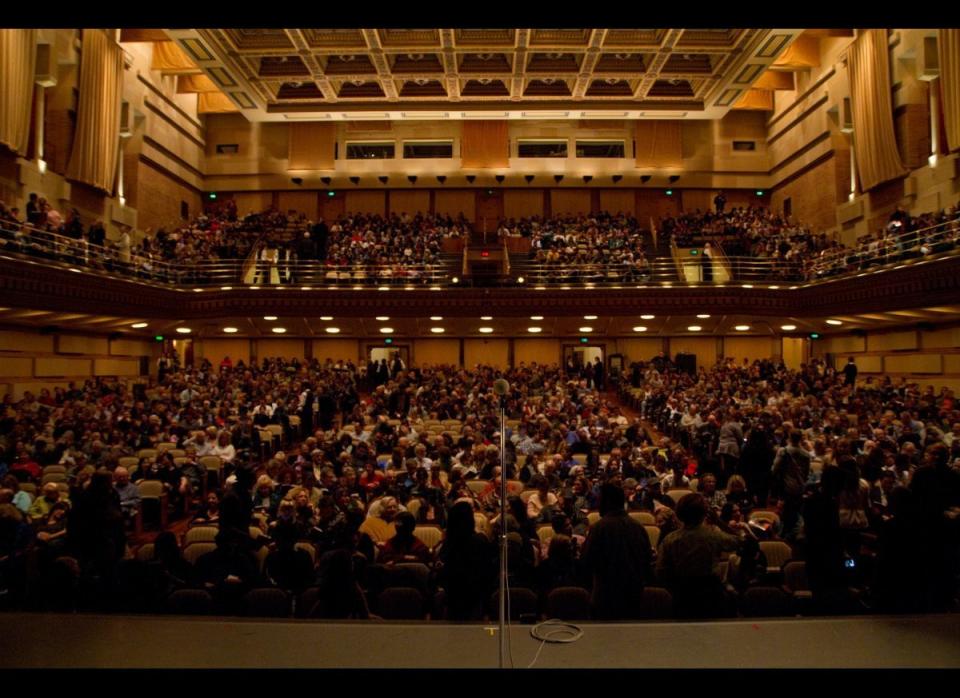 The Moth's show at Royce Hall at UCLA on March 1, 2012.    <em>Photo: Eli Goldstein</em>