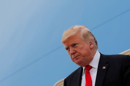 U.S. President Donald Trump arrives at Joint Base Andrews from New York, in Maryland, U.S., September 27, 2018. REUTERS/Carlos Barria