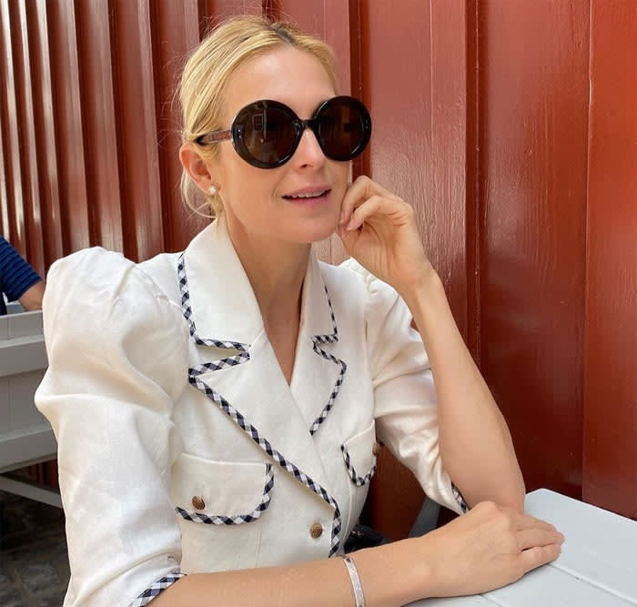 Kelly Rutherford chaqueta Vanderwilde