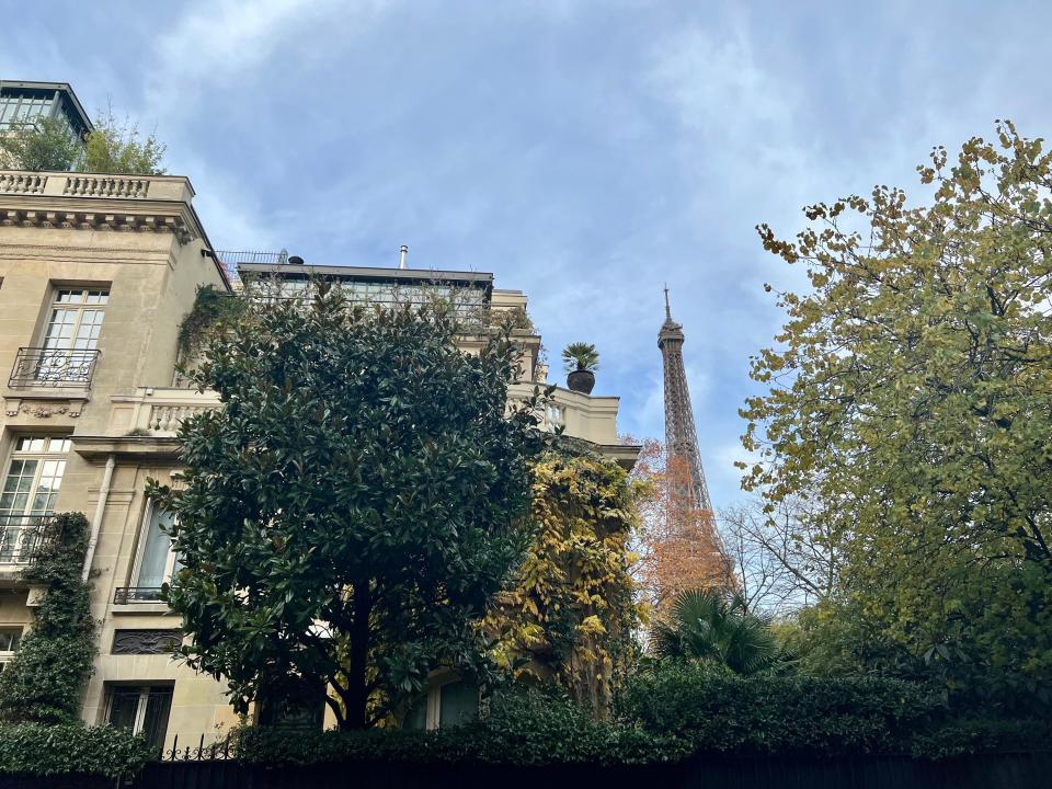 A view of the Eiffel Tower taken by the author.