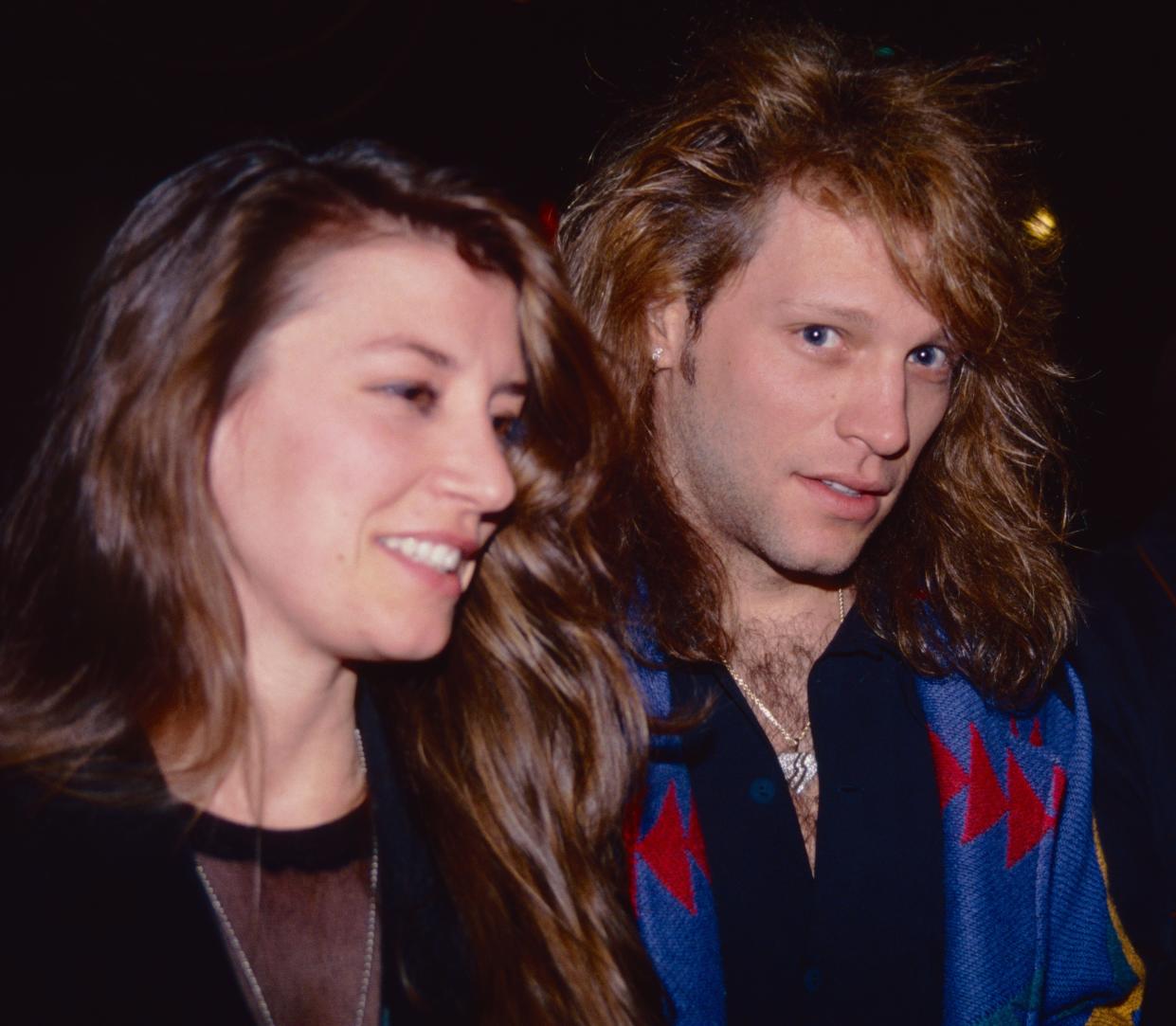 Dorothea Hurley Bongiovi and Jon Bon Jovi at a performance of 