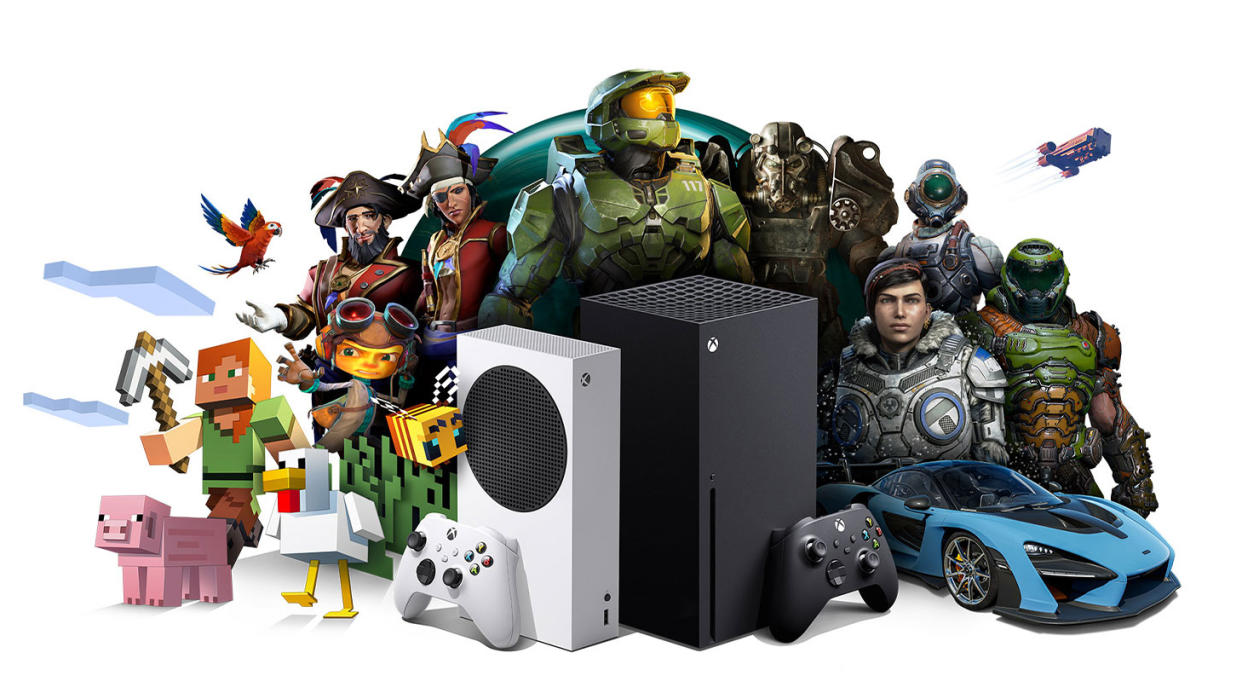  Xbox Game Pass image showing Xbox Series X and Series S. 