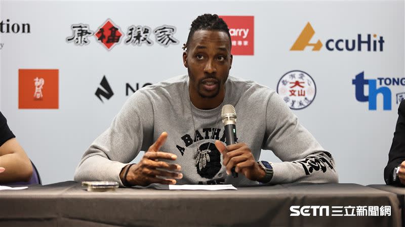 桃園永豐雲豹球員「魔獸」霍華德（Dwight Howard）。（圖／記者劉彥池攝影）