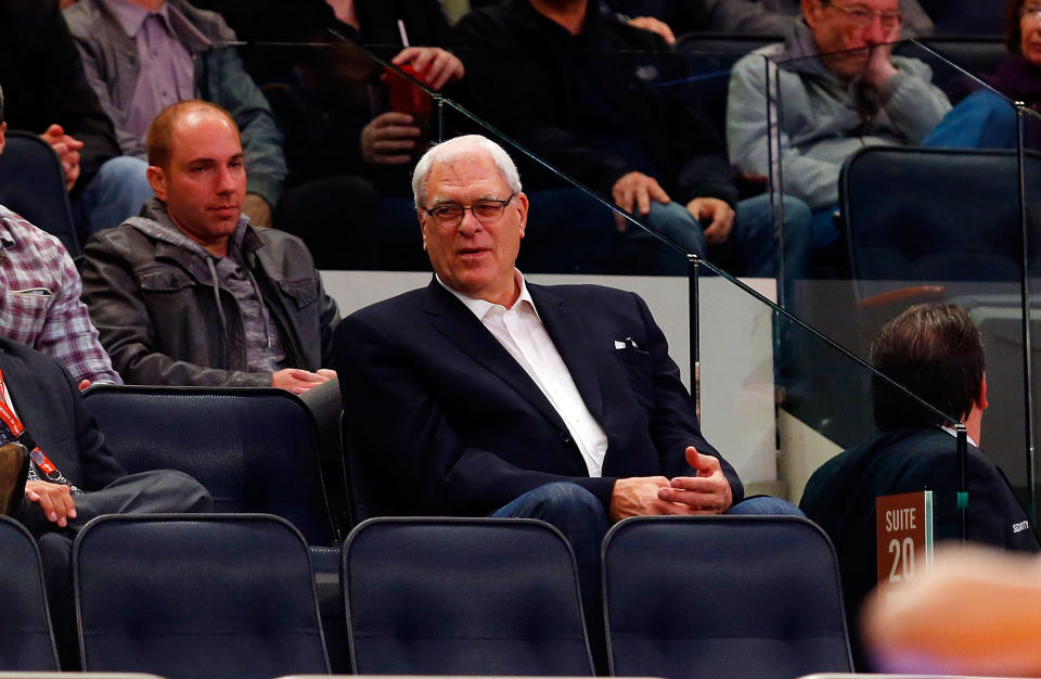 Phil Jackson coached the Chicago Bulls and Los Angeles Lakers during his time in the NBA. (Photo by Jim McIsaac/Getty Images)