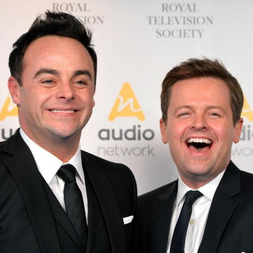Ant and Dec new ITV contract<br>File photo dated 22/03/16 of Anthony McPartlin (left) and Declan Donnelly aka Ant and Dec, who are reportedly close to signing a £30 million contract with ITV. PRESS ASSOCIATION Photo. Issue date: Wednesday September 7, 2016. See PA story SHOWBIZ AntandDec. Photo credit should read: Dominic Lipinski/PA Wire