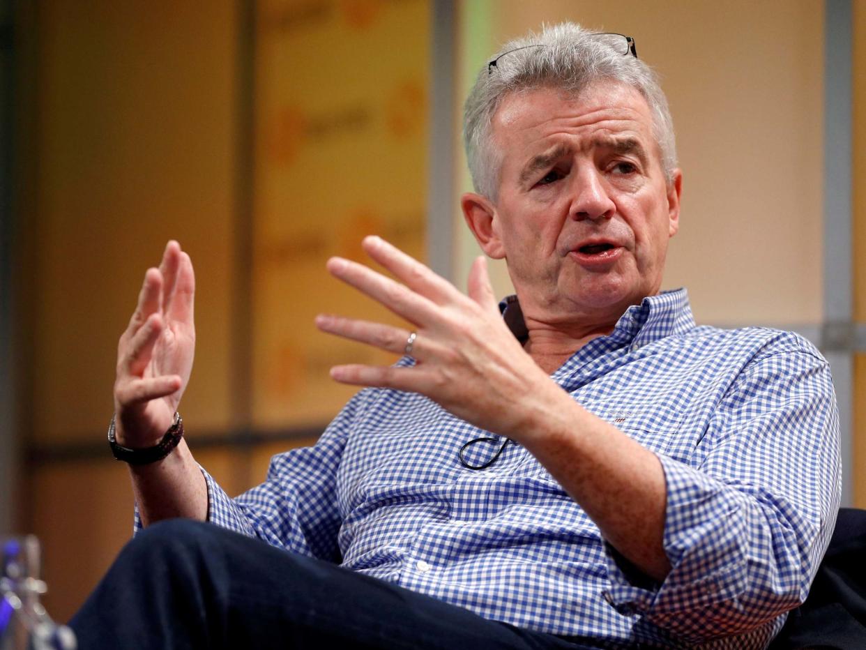 Ryanair Chief Executive Michael O'Leary speaks during a Reuters Newsmaker event in London: Reuters