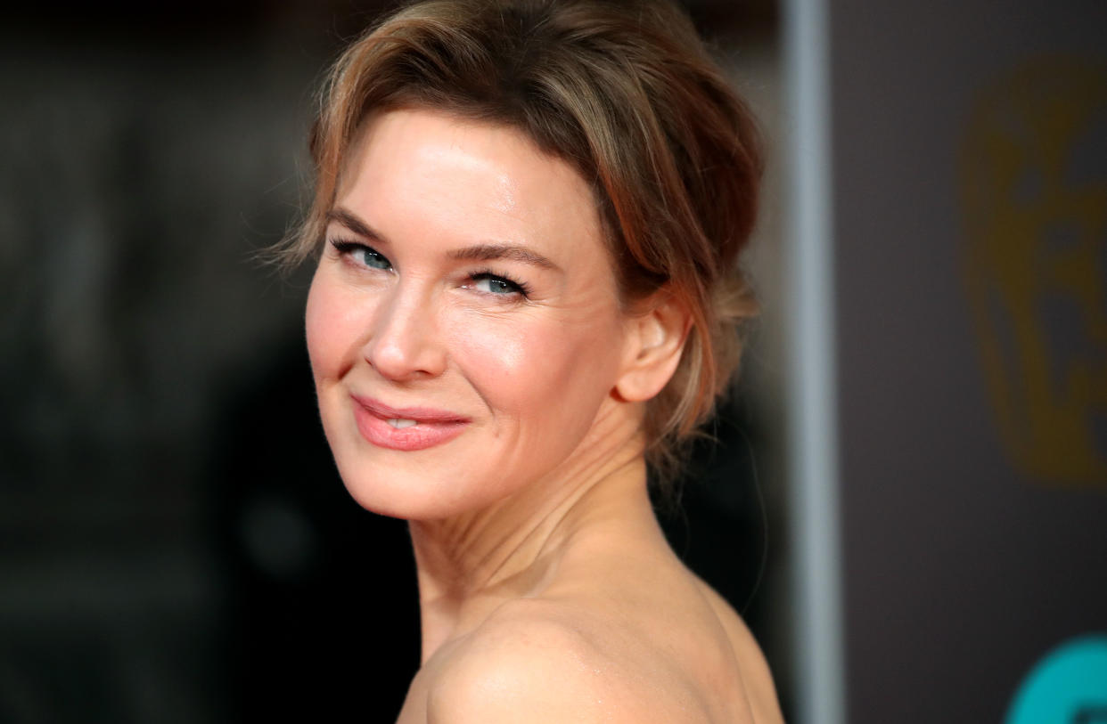 LONDON, ENGLAND - FEBRUARY 02: Renee Zellweger attends the EE British Academy Film Awards 2020 at Royal Albert Hall on February 02, 2020 in London, England. (Photo by Mike Marsland/WireImage )