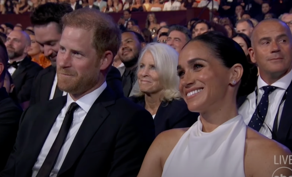 Harry and Meghan took the joke in good spirits (ABC/ESPN)