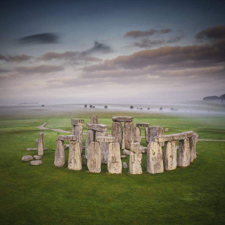 Aerial view of Stonehenge