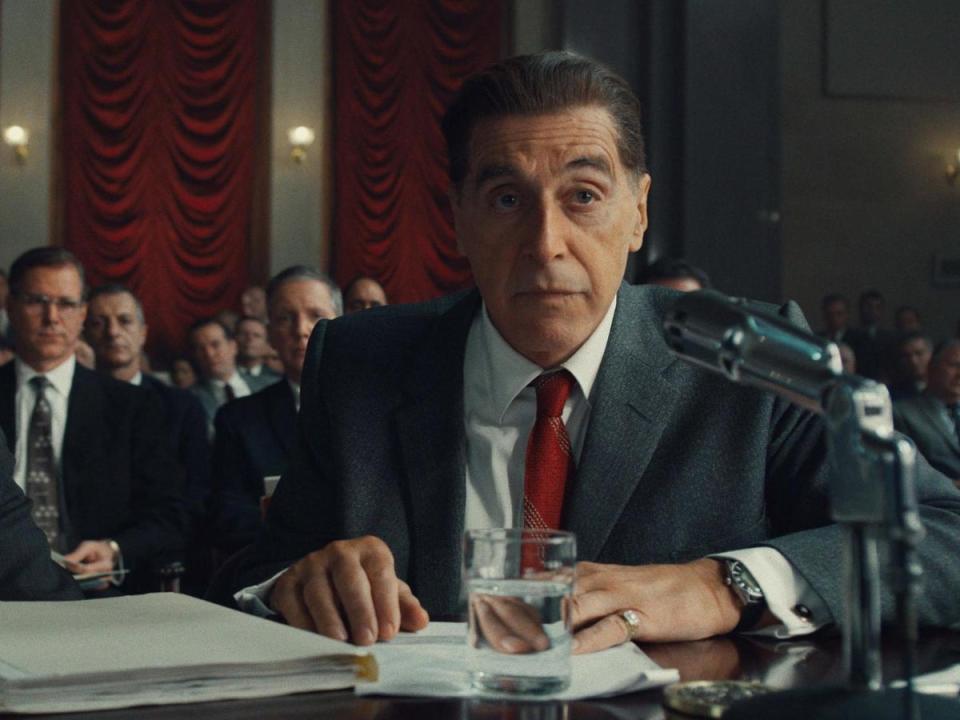 Al Pacino as Jimmy Hoffa in Martin Scorsese’s The Irishman (Rex)