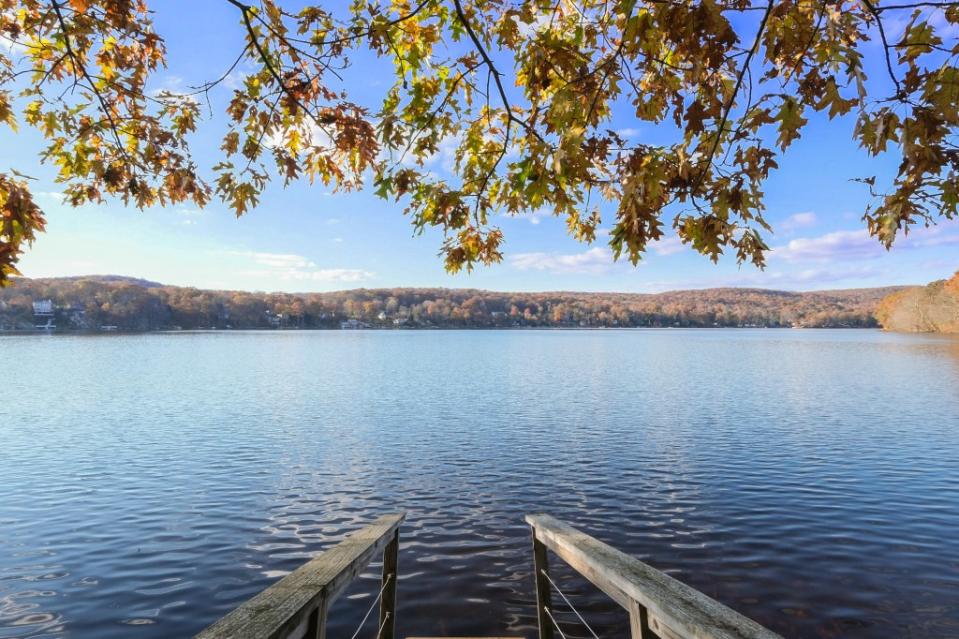 The dock onto Whaley Lake where Nargeolet and his wife loved to swim. Justin P. for Digital Homes