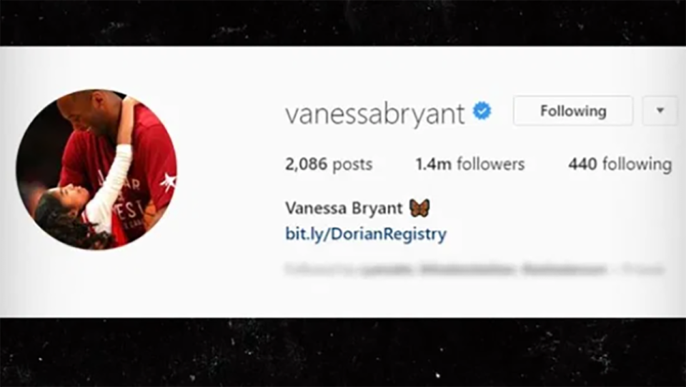 Kobe and Vanessa Bryant, pictured here on Vanessa's Instagram profile pic.