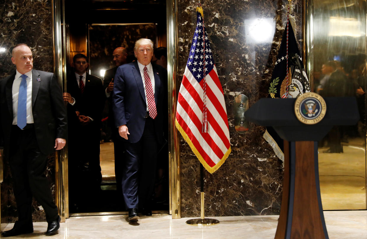 Donald Trump's re-election effort is headquartered in Trump Tower, much to the benefit of the president's purse. (Photo: Kevin Lamarque / Reuters)