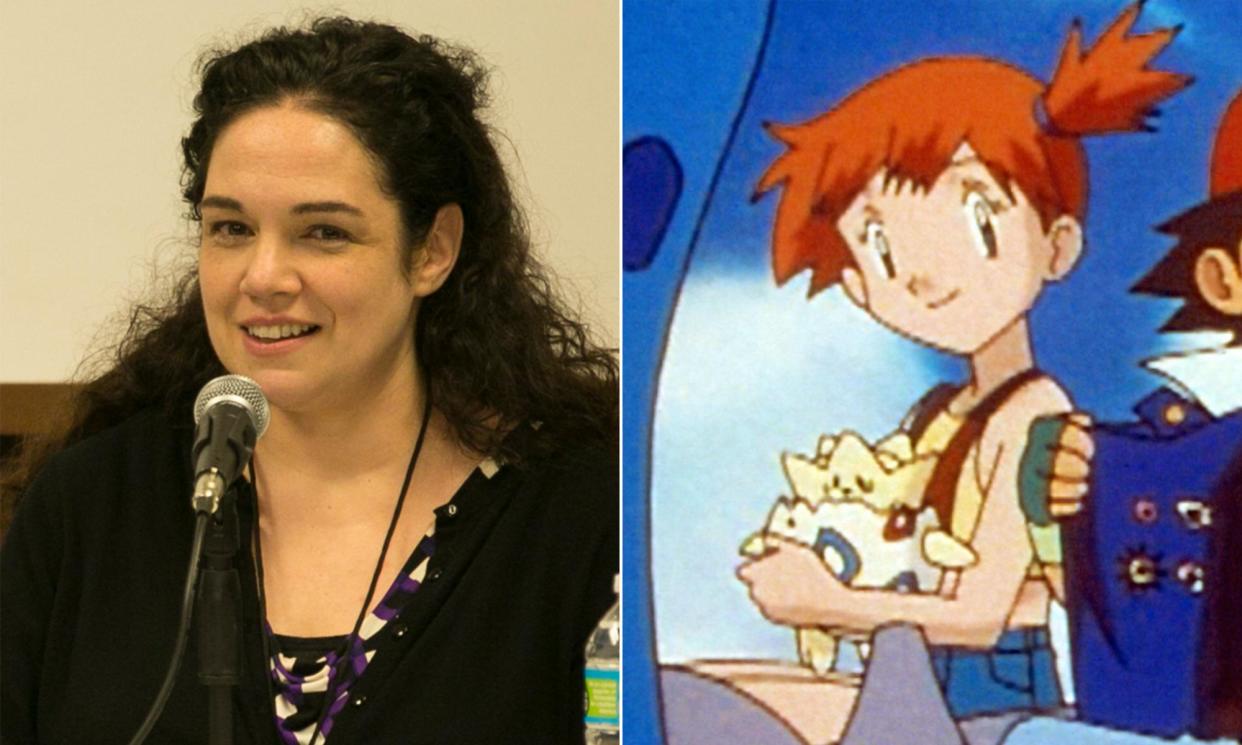 <span>Rachael Lillis alongside her character Misty from Pokémon. The voice actor has died aged 46.</span><span>Composite: Super Festivals/Wikipedia</span>