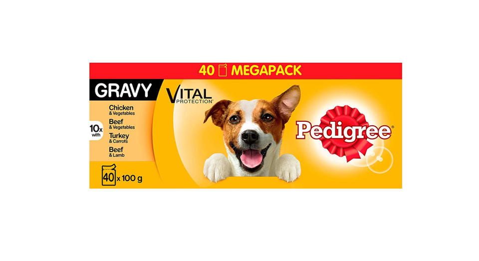 Pedigree Wet Dog Food for Adult Dogs, 40 Pouches: Was £11.45, now £6.29