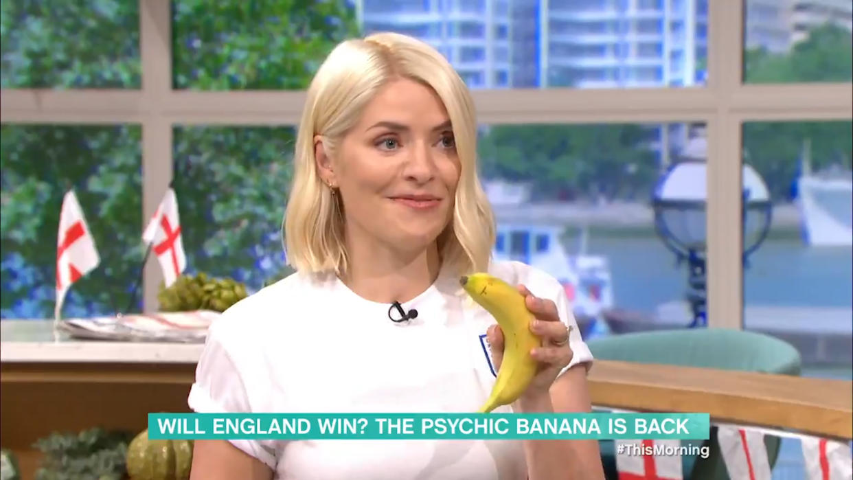 <p>This Morning's psychic banana goes viral in Denmark</p>