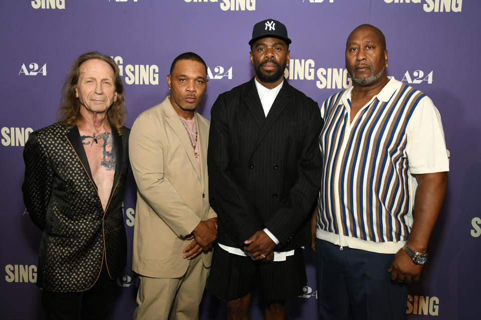 Paul Raci, Clarence Maclin, Colman Domingo and Sean 'Dino' Johnson at 'Sing Sing' premiere
