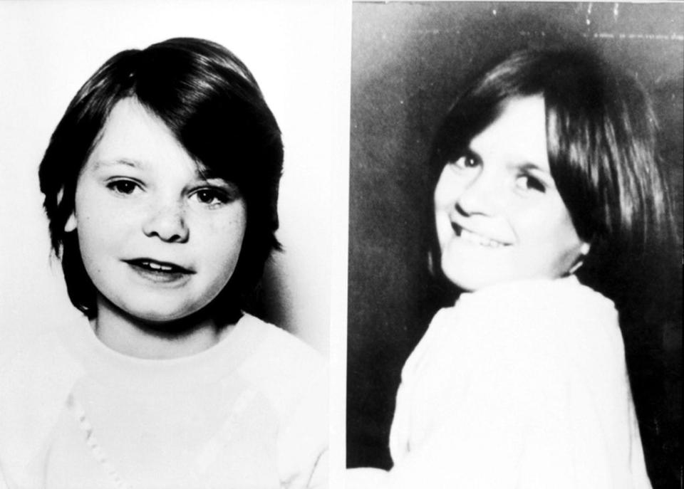 Schoolgirls Karen Hadaway (left) and Nicola Fellows were killed by Bishop in 1986. (PA)