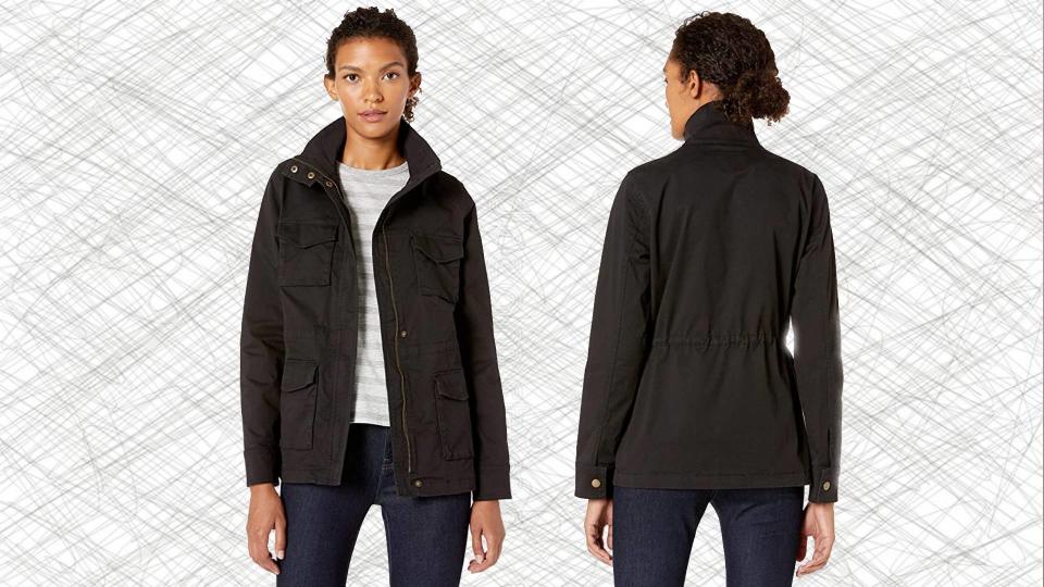 Ever-so-slightly nipped at the waist, this utility jacket is as flattering as it is practical. (Photo: Amazon)