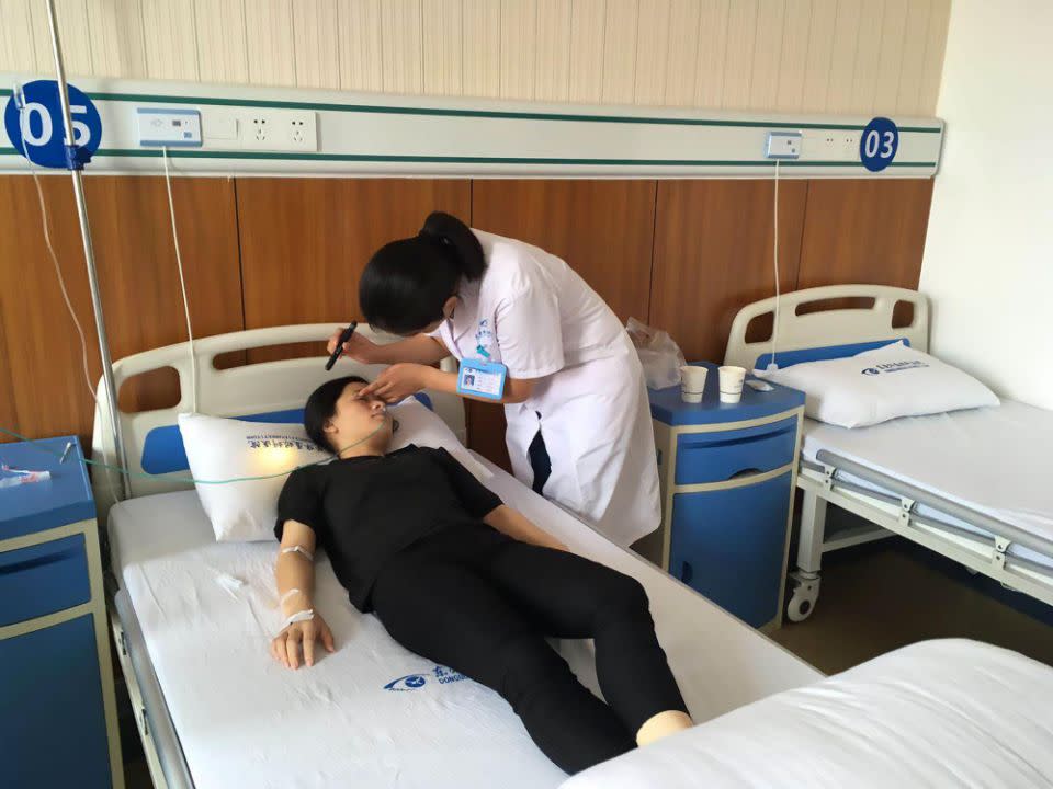 Wu is in hospital under doctors care. Photo: Australscope