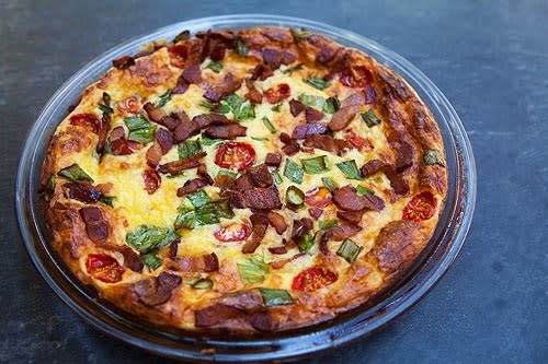 Cheesy Crustless Quiche