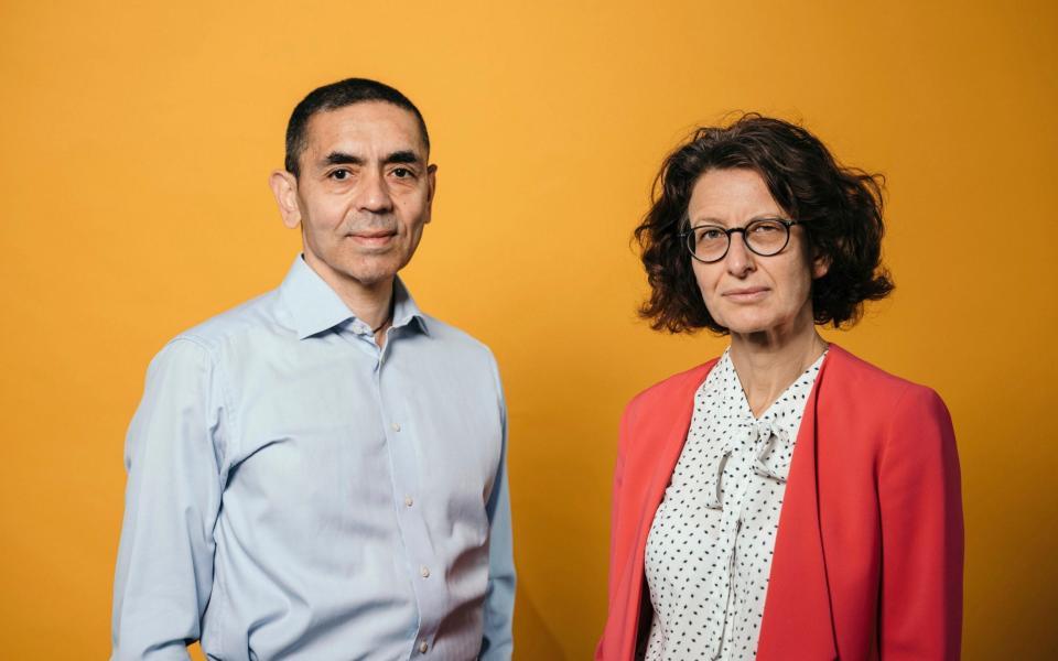  Dr Ugur Sahin and his wife Dr Ozlem Türeci launched 'Project Light Speed' and duly produced the world's first approved vaccine against Covid-19 - Felix Schmitt / Agentur