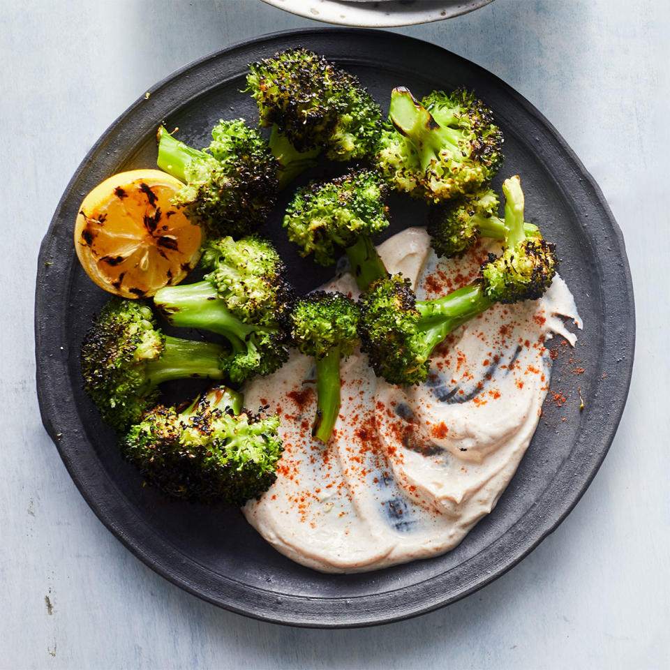 Grilled Broccoli with Smoky Yogurt Sauce